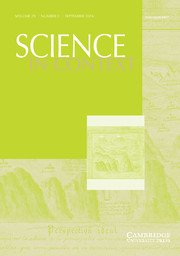Science in Context Volume 29 - Issue 3 -