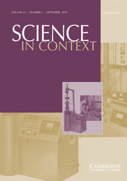 Science in Context Volume 31 - Issue 3 -  Interactions of Interwar Physics: Technology, Instruments, and Other Sciences