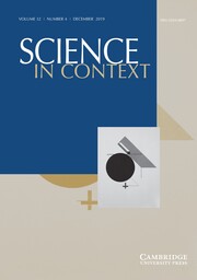 Science in Context Volume 32 - Issue 4 -  Change and Persistence in Contemporary Economics