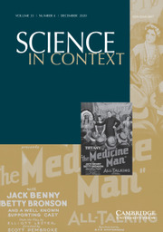 Science in Context Volume 33 - Issue 4 -  Charlatans