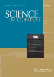 Science in Context Volume 34 - Issue 1 -