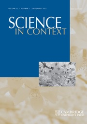 Science in Context Volume 35 - Issue 3 -