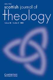 Scottish Journal of Theology Volume 56 - Issue 3 -