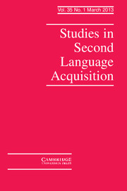 Studies in Second Language Acquisition Volume 35 - Issue 1 -