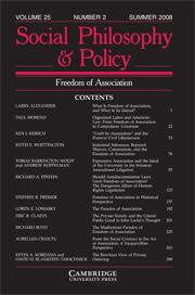 Social Philosophy and Policy Volume 25 - Issue 2 -