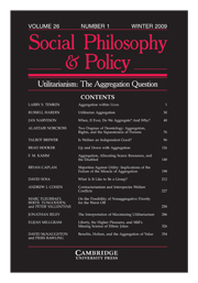 Social Philosophy and Policy Volume 26 - Issue 1 -