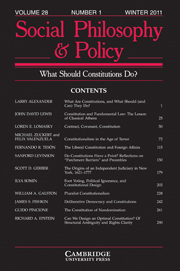 Social Philosophy and Policy Volume 28 - Issue 1 -