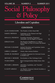 Social Philosophy and Policy Volume 28 - Issue 2 -