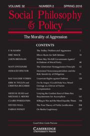Social Philosophy and Policy Volume 32 - Issue 2 -