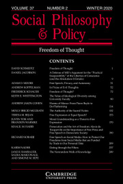 Social Philosophy and Policy Volume 37 - Issue 2 -