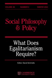 Social Philosophy and Policy Volume 39 - Issue 2 -
