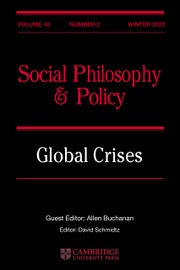 Social Philosophy and Policy Volume 40 - Issue 2 -