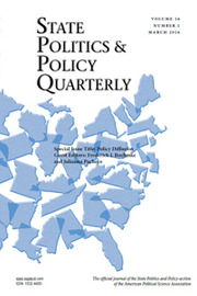 State Politics & Policy Quarterly Volume 16 - Issue 1 -  Special Issue Title: Policy Diffusion