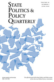 State Politics & Policy Quarterly Volume 20 - Issue 2 -