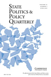 State Politics & Policy Quarterly Volume 22 - Issue 2 -