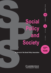 Social Policy and Society Volume 10 - Issue 3 -