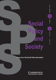 Social Policy and Society Volume 11 - Issue 3 -