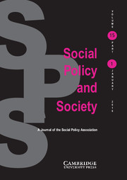 Social Policy and Society Volume 15 - Issue 1 -