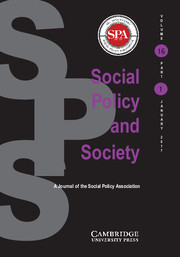 Social Policy and Society Volume 16 - Issue 1 -