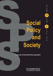 Social Policy and Society Volume 17 - Issue 3 -