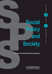 Social Policy and Society Volume 18 - Issue 4 -