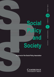 Social Policy and Society Volume 19 - Issue 1 -
