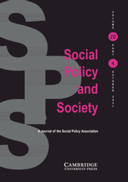 Social Policy and Society Volume 20 - Issue 4 -