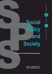 Social Policy and Society Volume 23 - Issue 3 -