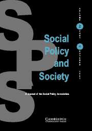 Social Policy and Society Volume 2 - Issue 4 -
