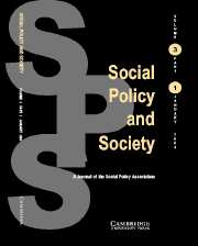 Social Policy and Society Volume 3 - Issue 1 -