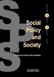 Social Policy and Society Volume 3 - Issue 2 -
