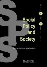 Social Policy and Society Volume 4 - Issue 1 -