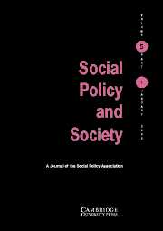 Social Policy and Society Volume 5 - Issue 1 -