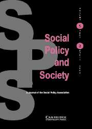 Social Policy and Society Volume 5 - Issue 2 -