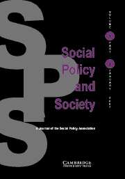 Social Policy and Society Volume 6 - Issue 1 -