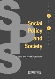Social Policy and Society Volume 7 - Issue 2 -