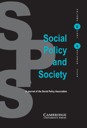 Social Policy and Society Volume 8 - Issue 4 -