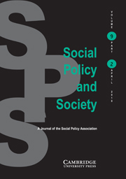 Social Policy and Society Volume 9 - Issue 2 -