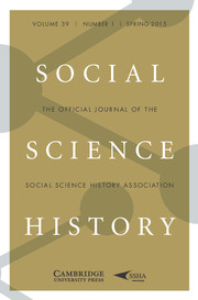 Social Science History Volume 39 - Issue 1 -