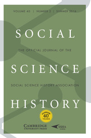 Social Science History Volume 40 - Issue 2 -