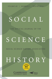Social Science History Volume 40 - Issue 4 -