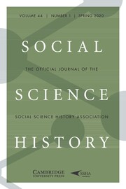 Social Science History Volume 44 - Issue 1 -