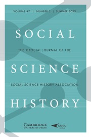 Social Science History Volume 47 - Issue 2 -