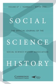 Social Science History Volume 47 - Issue 4 -