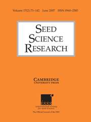 Seed Science Research Volume 17 - Issue 2 -