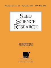 Seed Science Research Volume 17 - Issue 3 -