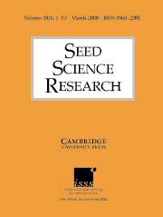 Seed Science Research Volume 18 - Issue 1 -