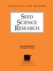 Seed Science Research Volume 18 - Issue 2 -