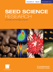 Seed Science Research Volume 20 - Issue 4 -