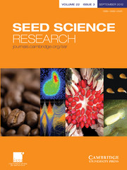 Seed Science Research Volume 22 - Issue 3 -